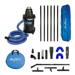 Gutter Vacuum, skyVac Mighty Atom. For Gutter Cleaning. Wet & Dry. 6 Poles. - Picture 1 of 9