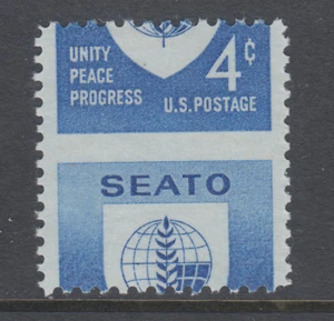 US Sc 1151 MNH. 1960 4c SEATO commemorative, horizontal MISPERF - Picture 1 of 1