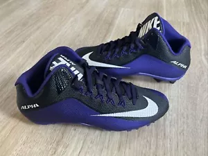 Botines de fútbol Nike Alpha Pro 2 3/4 TD PF para hombre negros/púrpura 729444-003 talla 13,5 - Imagen 1 de 23