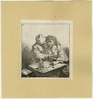 Antique Print-GENRE-LOVE-COUPLE-Bega-ca. 1660