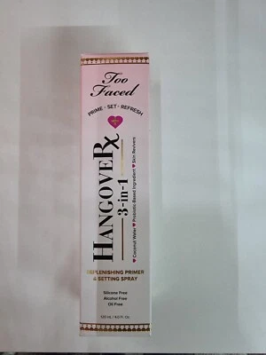 Brand New Boxed Too Faced Hangover 3-IN-1 Primer & Setting Spray 120ml  - Image 1 of 2
