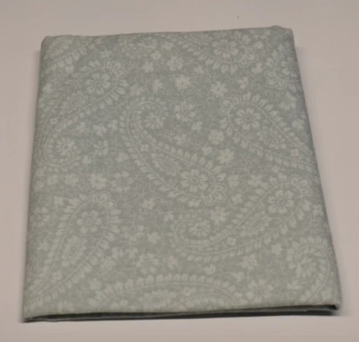 Cotton TIMELESS TREASURES FABRICS FAT QUARTER pale gray blue PAISLEY FLORAL - Image 1 of 3
