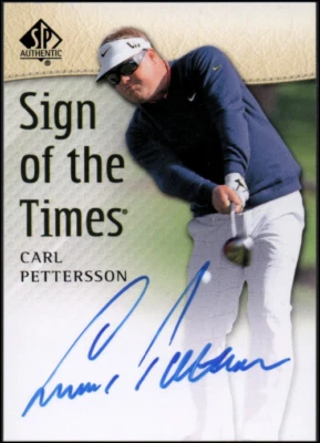 2014 SP Authentic Sign of the Times #SOTTCP Carl Pettersson H Auto - NM-MT Foto 1 de 2
