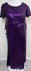 NWT Womens Dress Size 2x Purple Sequin Formal Maxi Length Everpretty