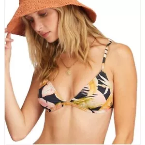 Billabong Wave Tribe Ceci Triangle Bikini Top - Jungle Night Size XL/14 - Picture 1 of 10