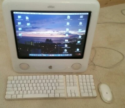 Apple eMac A 1002  PowerPC G4 256 MB DDR SDRAM 1.25 GHz OS X 10.3.9 2004 - Image 1 of 4