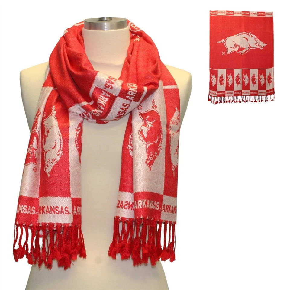 Sandol Arkansas Razorbacks Logo Bufanda/Chal Para Mujer 70 x 24 NCAA Foto 1 de 1