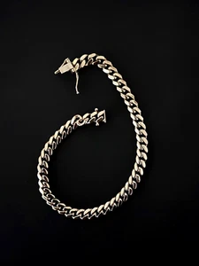 10K Miami Cuban Link Bracelet, 21 Grams, 6 mm, 8.5 Inches - Picture 1 of 4