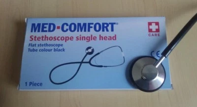  Stethoskop Stethoskope Stetoskop Stethoscope schwarz, DRK Arzt Praxis von Ampri - Bild 1 von 3