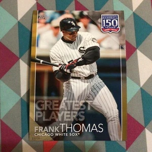 #64 Frank Thomas White Sox 5x7 - 04/10 made Gold 2019 Topps 150 Years Greatest - Picture 1 of 2