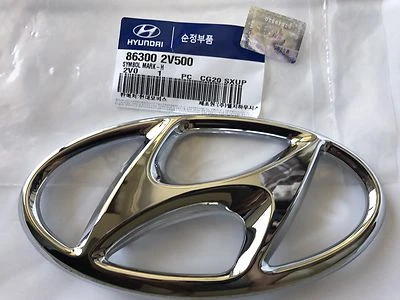 Placa de identificación genuina Hyundai parrilla delantera emblema Veloster Turbo 2013 a 2017 marca H Foto 1 de 3