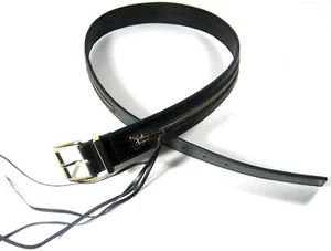 Rebecca Minkoff Black Genuine Leather Zipper Belt Tassel Handle Small - Picture 1 of 6