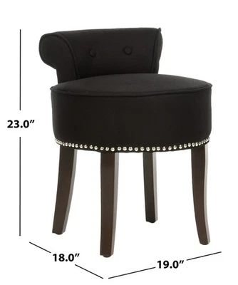 Safavieh GEORGIA VANITY STOOL, Reduced Price 2172762553 MCR4546J - Image 1 of 4