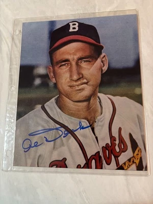 Alvin Dark vintage '48 boston braves NL rookie of the year color autograph photo - Image 1 of 3