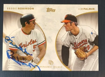 2022 Topps Dynamic Duals Brooks Robinson Hand Signed /Jim Palmer #14 - Image 1 of 4