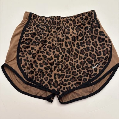 Шорты беговые женские Nike Tempo XS коричневые гепард леопардовый принт DO8845-258 - Изображение 1 из 4