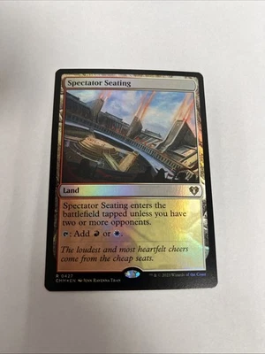 Spectator Seating Foil Commander Masters Card #0427 MTG LP - Image 1 of 4