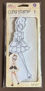 Julie Nutting Mixed Media Art Stamp Cling Rubber Stamp Mindy Doll 910365 Prima - Picture 1 of 4