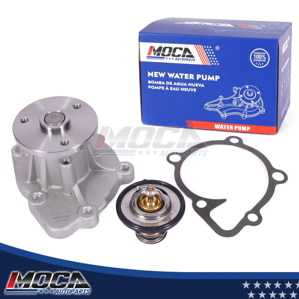 Bomba de agua con termostato para 06-08 Hyundai Sonata Kia Optima Magentis Rondo 2,4 L Foto 1 de 4