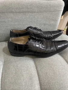 DOLCE GABBANA Crocodile genuine made in Italy UK9.5 Shoes men derby - Picture 1 of 20