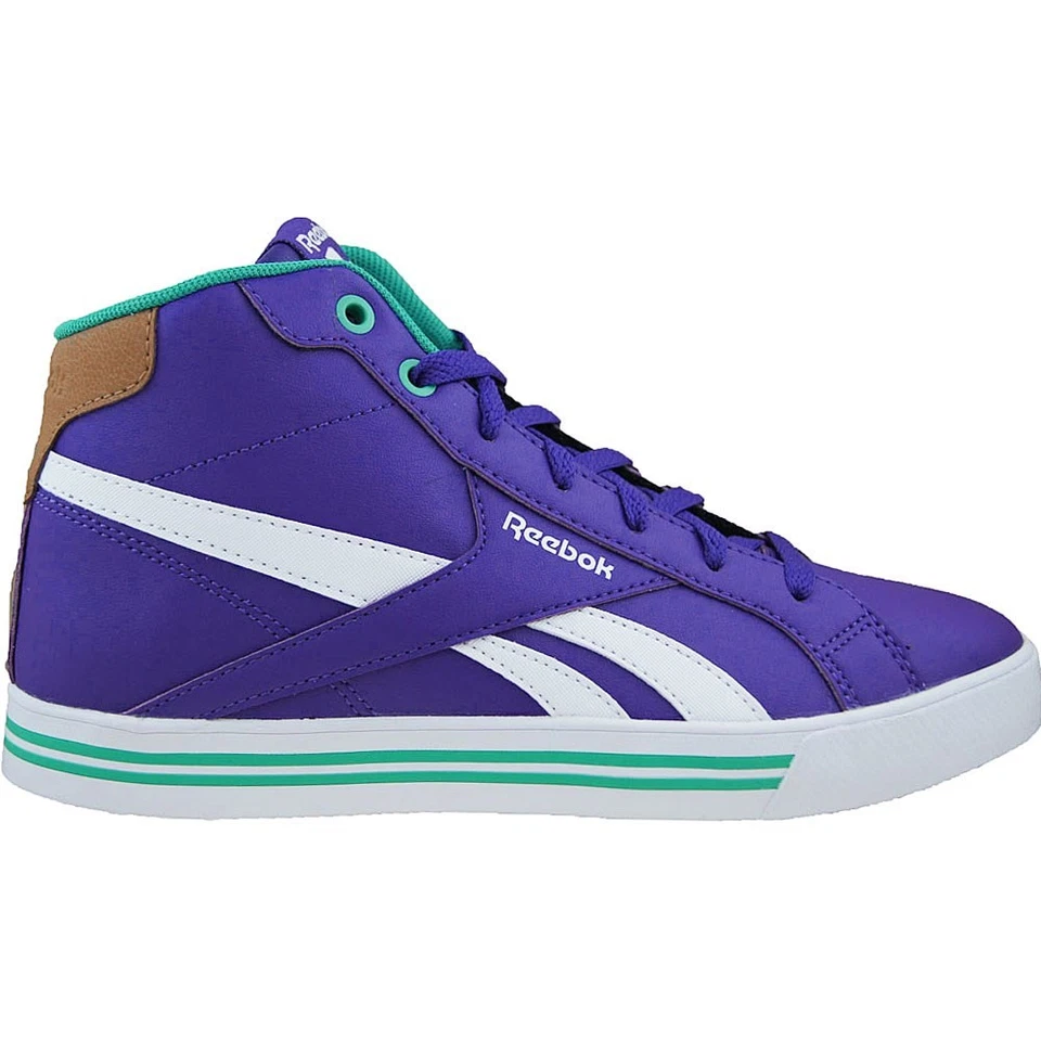 Zapatos Universal Niños Reebok Royal Comp Mid Syn V62903 Turquesa-Blanco-Violeta Foto 1 de 4