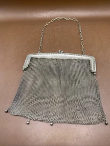 Antike viktorianische Netz Damen Handtasche - Bild 1 von 7