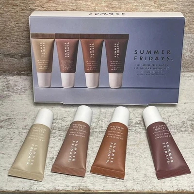 Summer Fridays The Mini Neutrals Lip Butter Balm Gift Set Vanilla Brown Sugar