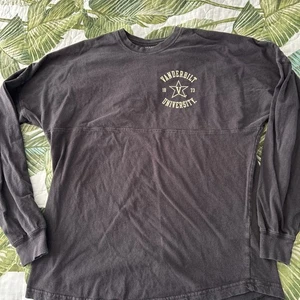 WOMENS League Vanderbilt Commodores Shirt Long Sleeve PULLOVER FOOTBALL - Picture 1 of 4