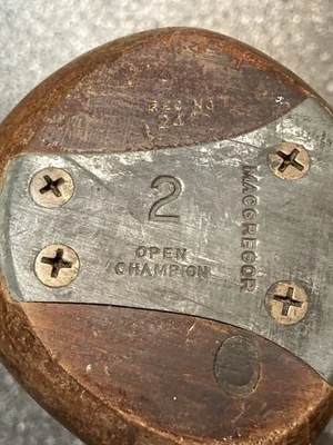 MacGregor Byron Nelson Open Champion Persimmon 2 木质优质原装握把 — 第 1/4 张图片