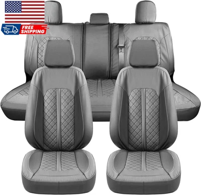 Fundas de asiento de cuero para Chevy Silverado 1500 Funda de asiento de coche apta para 2007-2013 Foto 1 de 4