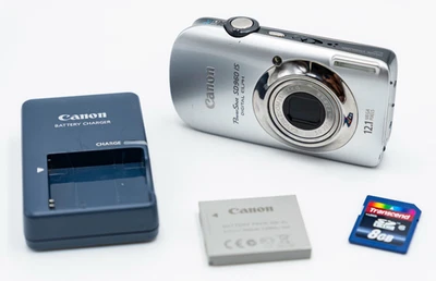 Cámara digital Canon PowerShot SD960 ELPH 12,1 MP con cargador + SD de 4 GB Foto 1 de 4