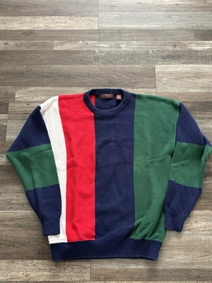 Suéter Vintage Años 90 John Ashford Bloque de Color Para Hombre Grande Foto 1 de 4