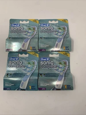 Oral-B Sonic Complete 4 Replacement Brush Heads OEM Original Brand New NOS - Image 1 of 2