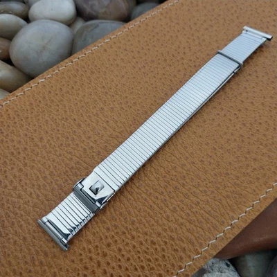 Forstner Komfit 5/8"-9/16" Stainless Steel 1940s-1950s Unused Vintage Watch Band - Image 1 of 4