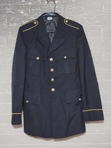 ASU Coat Service Jacket Dress Black Size: (38/LC) NSN:8405-01-552-2936 #H52h - Picture 1 of 7