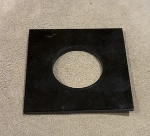 Vintage 4” x 4” Objektivplatine mit 51mm Loch hat vertieften Rand * NEUWERTIG - Bild 1 von 9