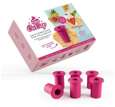 CUCAP 6x Silikon Ausstecher Backförmchen | professionelle Muffins und Cupcakes - Bild 1 von 4