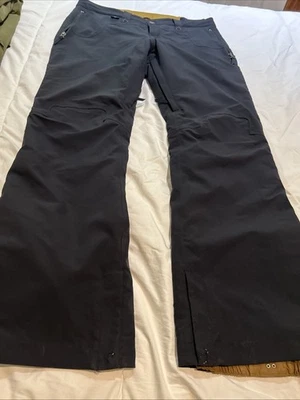 Pantalones de snowboard/esquí Bonfire para mujer Tuff Dry aislados negros ventilaciones talla XL Foto 1 de 4