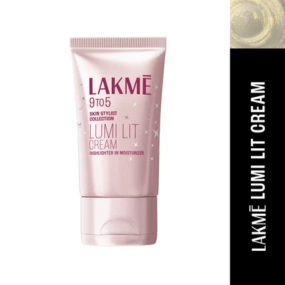 Lakme Lumi Strobe Cream Highlighter + Moisturizer + Primer Golden Glaze (30g) - Image 1 of 3