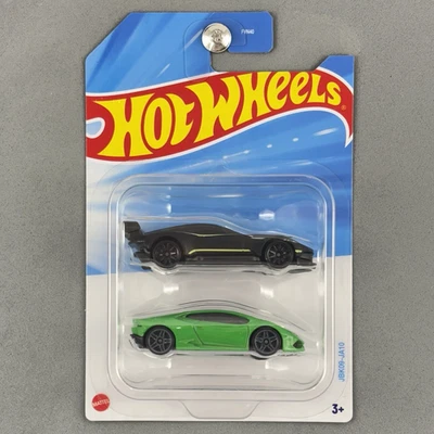 Paquete de 2 Hot Wheels Aston Martin Vulcan negro y Lamborghini verde Huracán Foto 1 de 4