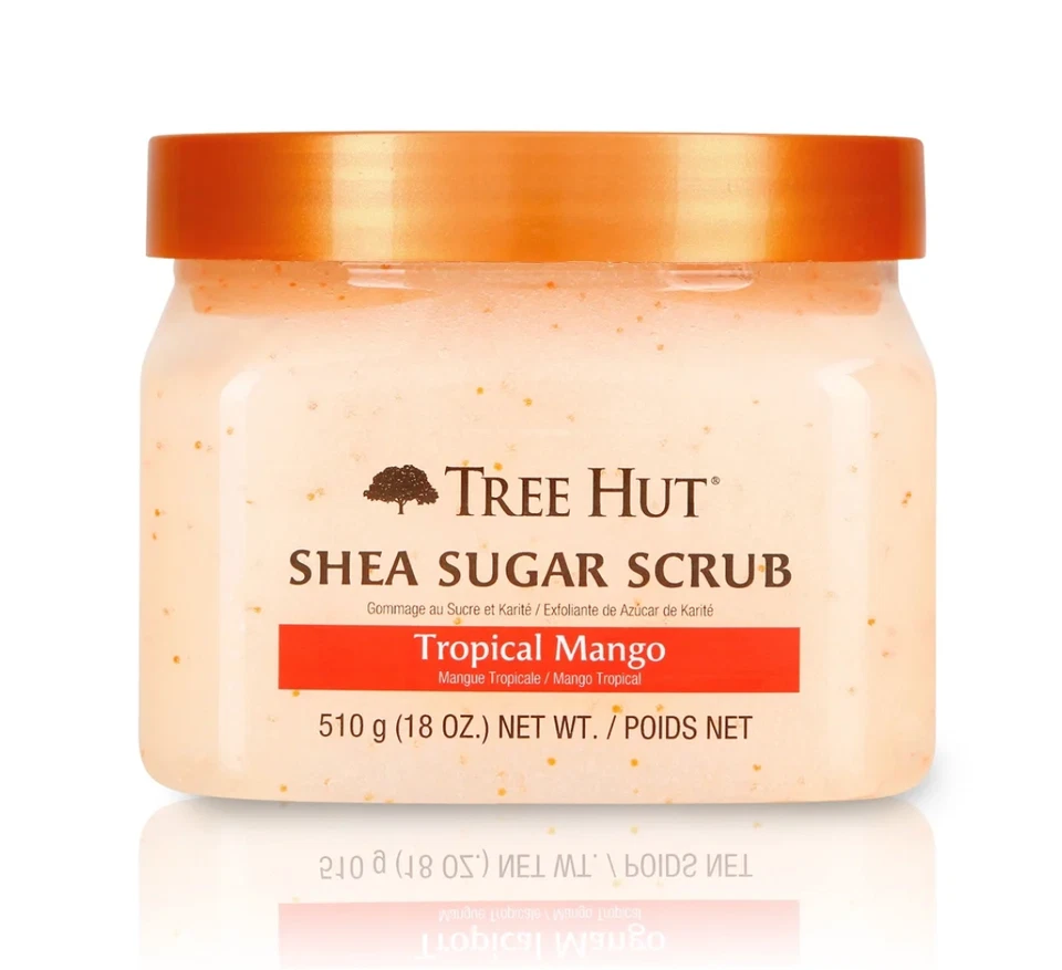 Tree Hut Shea Sugar Scrub Tropical Mango Made with Shea Butter & Mango Puree New - Image 1 of 2
