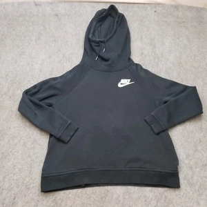 Nike Suéter Mujer Mediano Negro Exterior Sudadera con Capucha Logo Sudadera Swoosh Damas - Imagen 1 de 10