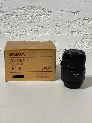 Lente zoom Nikon Ai-s (X19) Sigma 70-210 mm D f/4 ~ 5,6 UC-II AF Foto 1 de 3