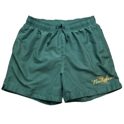 Pacsun Budweiser Swim Trunk Mens Size S Green Elastic Waist King Of Beers - Image 1 of 4