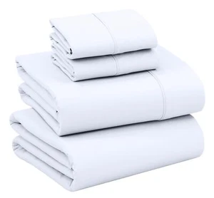 RUVANTI 100% Cotton Sheets - Crispy Cooling Percale Sheets for Queen Size Bed... - Picture 1 of 8