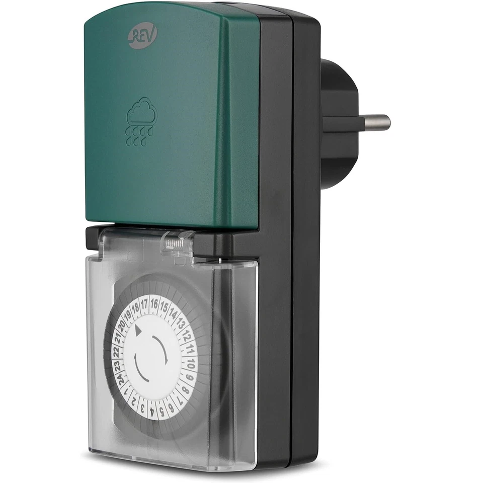 REV Mechanische Mini Zeitschaltuhr IP44 Aussen TÜV/GS-Zeichen Timer Outdoor - Bild 1 von 4