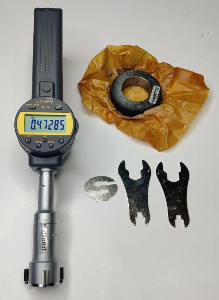 iGaging digital bore gauge 1.2 - 1.6" absolute 3 point .00005" reading data out - Image 1 of 4