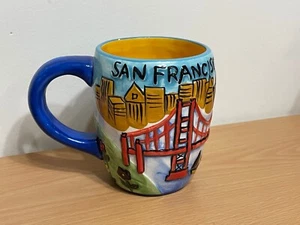 Taza de té de café colorida grande recuerdo de San Francisco textura 3D - Imagen 1 de 5