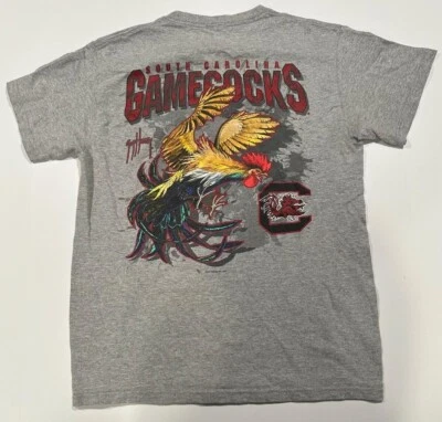 2010 Guy Harvey Men's Small South Carolina U of SC Gamecocks T-shirt Gray #Z96 - Image 1 of 4