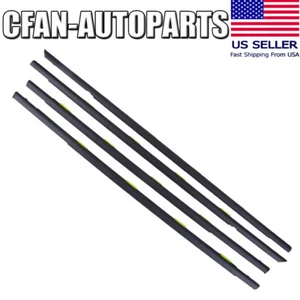 For Honda Civic Sedan 96-00 Outer Door Belt Weatherstrip Window Seal Molding Set - Picture 1 of 10